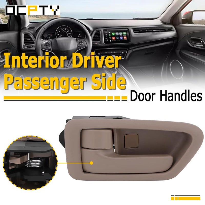 OCPTY Door Handles Interior Front Rear Driver Passengere Side Replacement fit 1997-2001 for Camry Inside Door Handles Texture Beige(4pcs) - Image 2